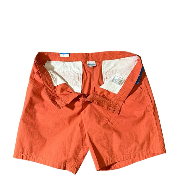 Columbia Men's Vibrant Coral Flat Front Shorts 38W 8L - Picture 6 of 6